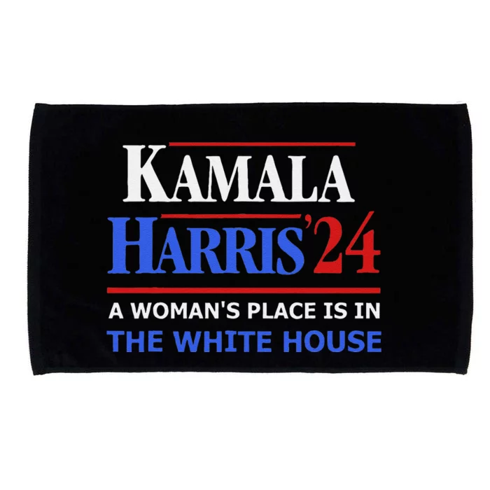 Kamala Harris24 Elect A WomanS Place Is In The White House Microfiber Hand Towel