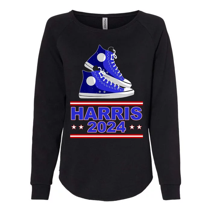 Kamala Harris Election Sneakers 2024 Womens California Wash Sweatshirt