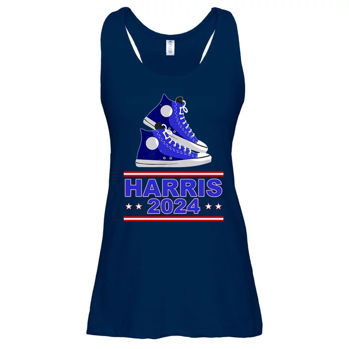 Kamala Harris Election Sneakers 2024 Ladies Essential Flowy Tank