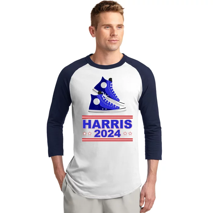 Kamala Harris Election Sneakers 2024 Baseball Sleeve Shirt