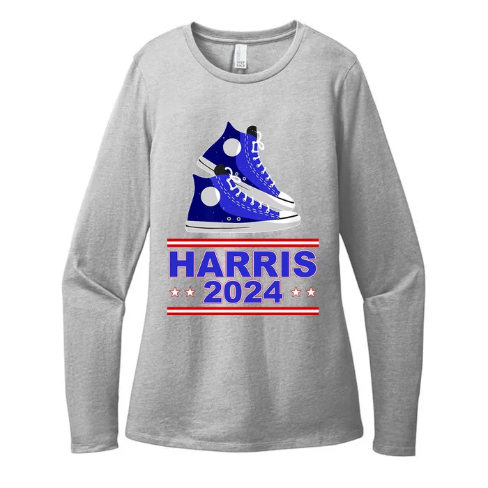 Kamala Harris Election Sneakers 2024 Womens CVC Long Sleeve Shirt