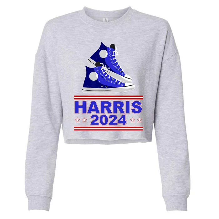 Kamala Harris Election Sneakers 2024 Cropped Pullover Crew