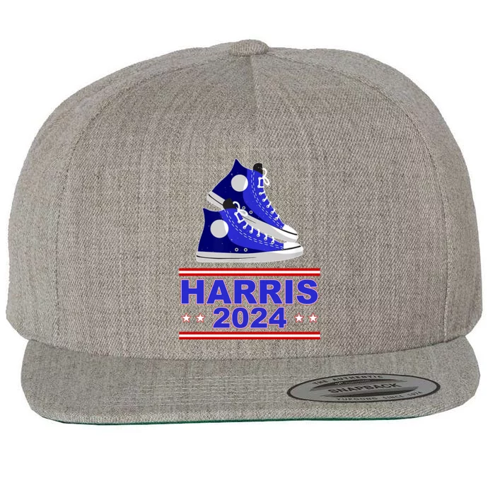 Kamala Harris Election Sneakers 2024 Wool Snapback Cap