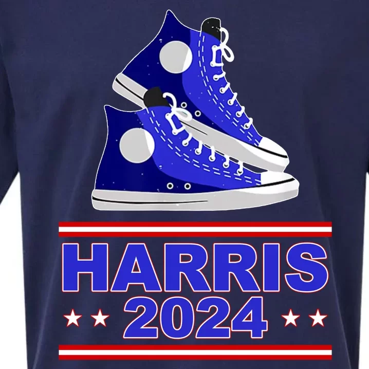 Kamala Harris Election Sneakers 2024 Sueded Cloud Jersey T-Shirt