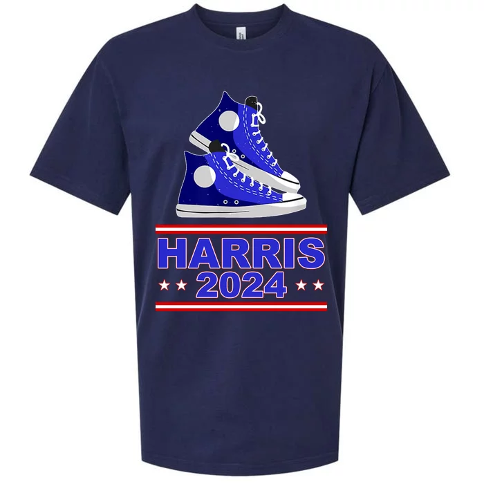 Kamala Harris Election Sneakers 2024 Sueded Cloud Jersey T-Shirt