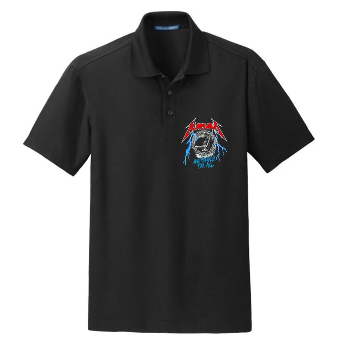 Kamala Harris Equality For All Funny Rock Lover Dry Zone Grid Performance Polo