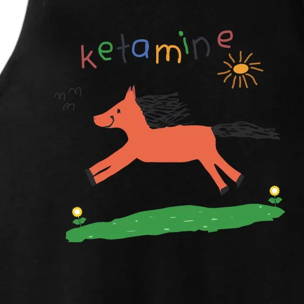 Ketamine Horse Emergency Tee Funny Ladies Tri-Blend Wicking Tank