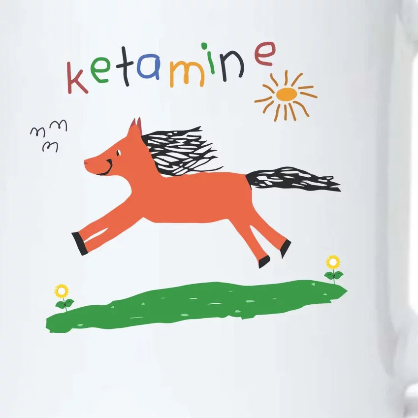 Ketamine Horse Emergency Tee Funny Black Color Changing Mug