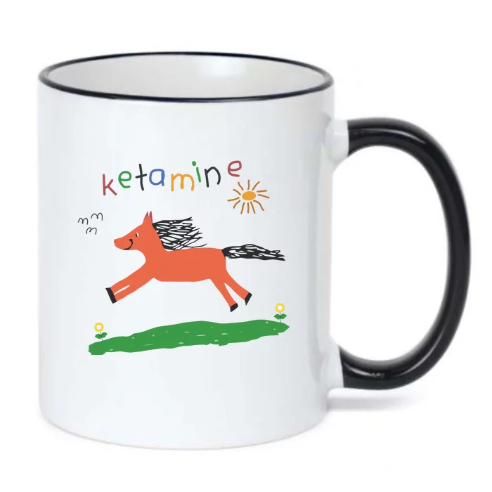 Ketamine Horse Emergency Tee Funny Black Color Changing Mug