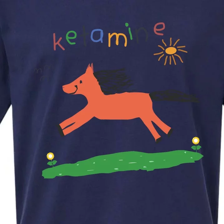 Ketamine Horse Emergency Tee Funny Sueded Cloud Jersey T-Shirt