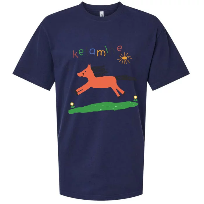 Ketamine Horse Emergency Tee Funny Sueded Cloud Jersey T-Shirt