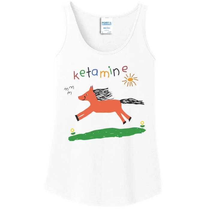 Ketamine Horse Emergency Tee Funny Ladies Essential Tank