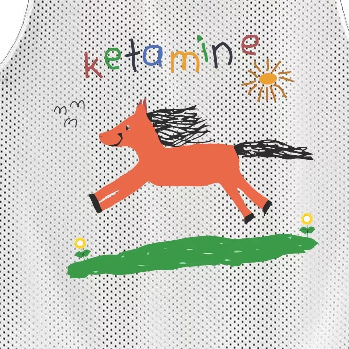 Ketamine Horse Emergency Tee Funny Mesh Reversible Basketball Jersey Tank