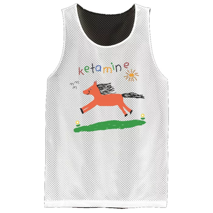 Ketamine Horse Emergency Tee Funny Mesh Reversible Basketball Jersey Tank