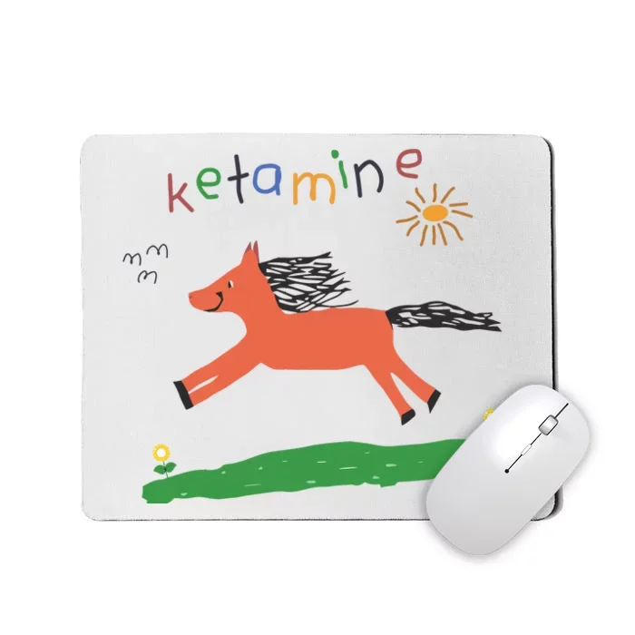 Ketamine Horse Emergency Tee Funny Mousepad