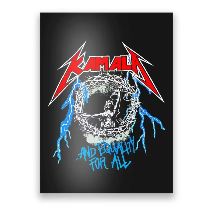 Kamala Harris Equality For All Funny Rock Lover Poster