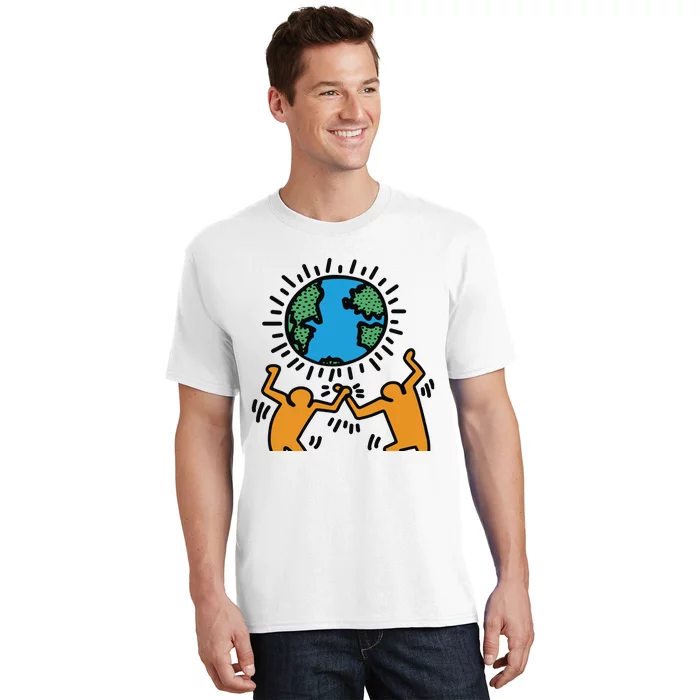 Keith Haring Earth Day Artwork T-Shirt