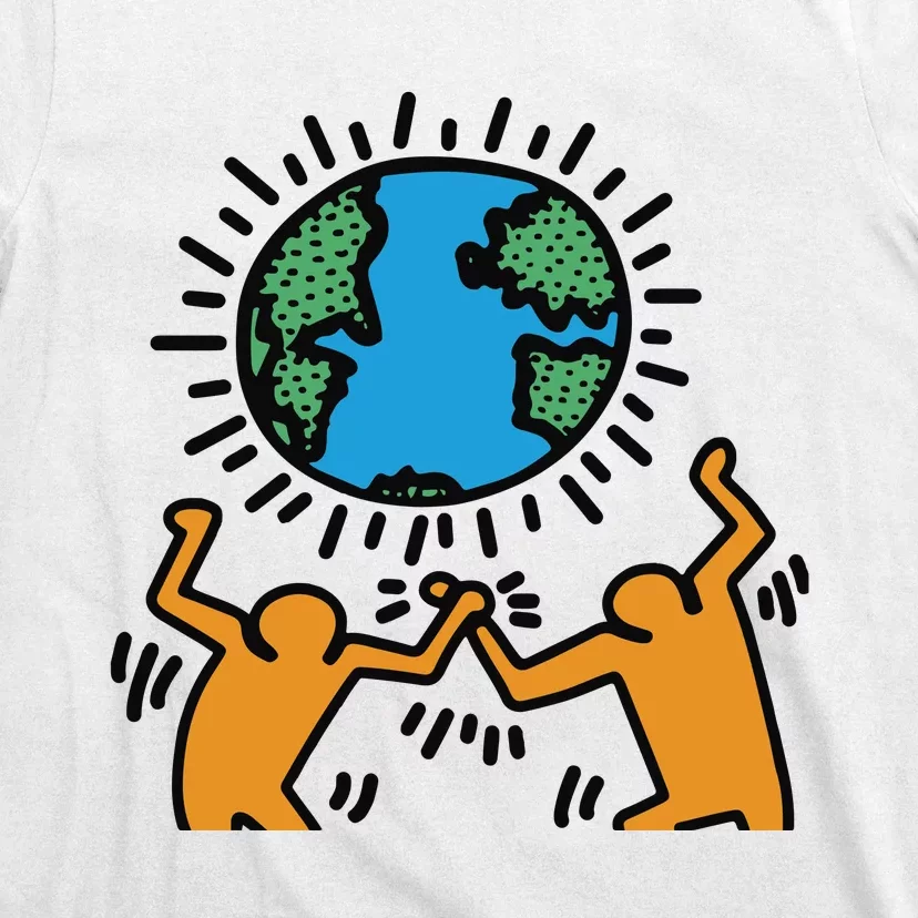 Keith Haring Earth Day Artwork T-Shirt