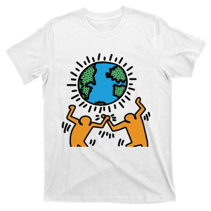 Keith Haring Earth Day Artwork T-Shirt