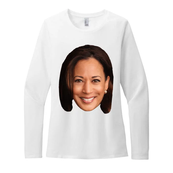 Kamala Harris Face 2024 Womens CVC Long Sleeve Shirt