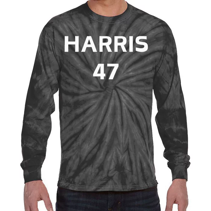 Kamala Harris For 47 Tie-Dye Long Sleeve Shirt