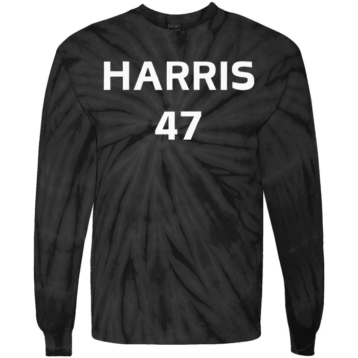 Kamala Harris For 47 Tie-Dye Long Sleeve Shirt