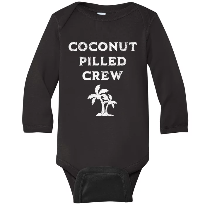 Kamala Harris For President 2024 Coconut Pilled Meme Baby Long Sleeve Bodysuit