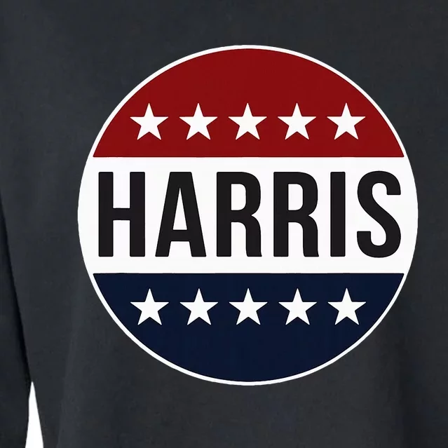 Kamala Harris For President 2024 Kamala Harris Vote Button Cropped Pullover Crew