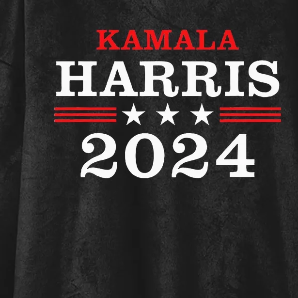 Kamala Harris For President 2024 Presidential Candidate Hooded Wearable Blanket