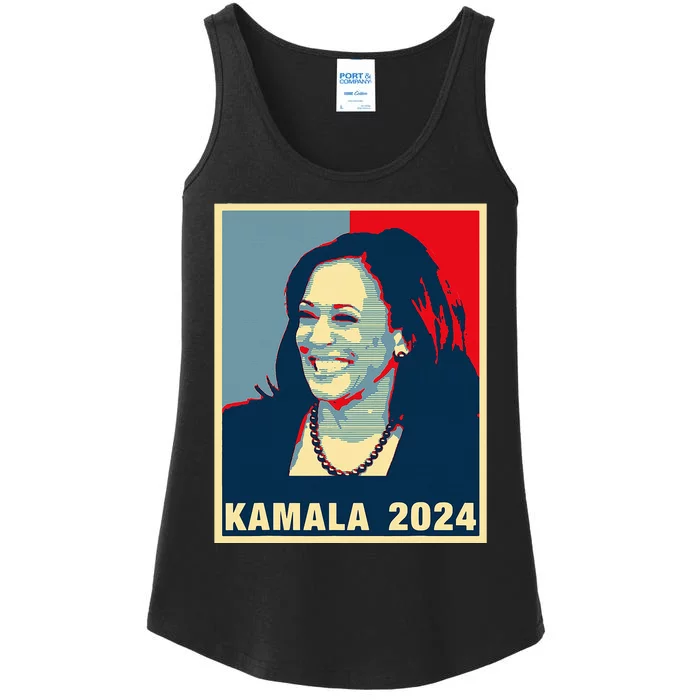 Kamala Harris For President 2024 Madam Vice President Ladies Essential Tank