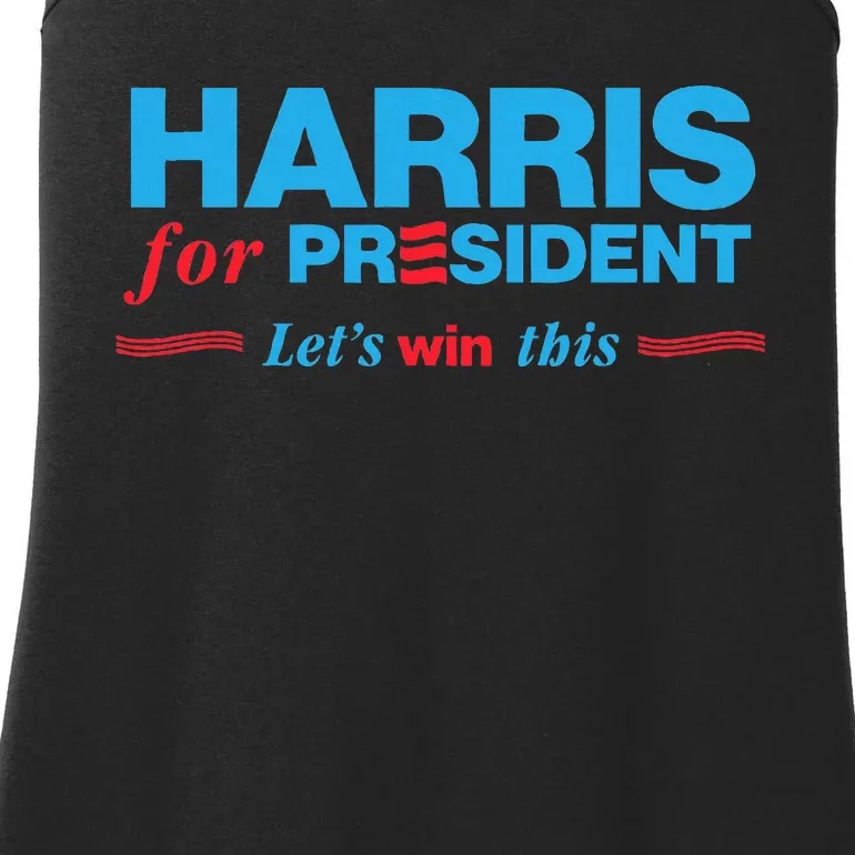 Kamala Harris For President 2024 Vote Blue Democrat Election Ladies Essential Tank