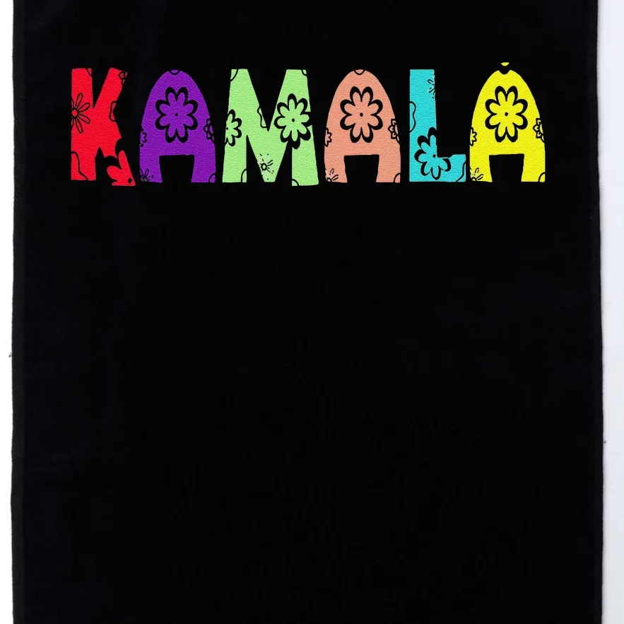 Kamala Harris Floral Pretty Floral Flowers Platinum Collection Golf Towel