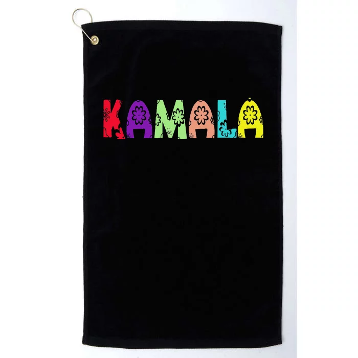 Kamala Harris Floral Pretty Floral Flowers Platinum Collection Golf Towel