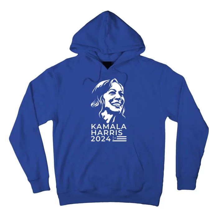 Kamala Harris Face Portrait 2024 Tall Hoodie