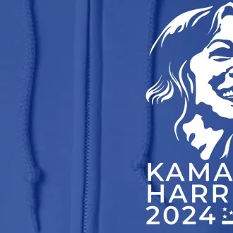 Kamala Harris Face Portrait 2024 Full Zip Hoodie