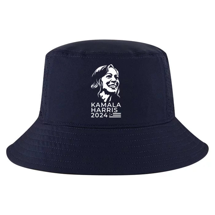 Kamala Harris Face Portrait 2024 Cool Comfort Performance Bucket Hat