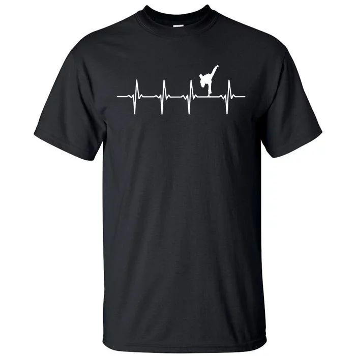 Karate Heartbeat For Martial Artists Tall T-Shirt