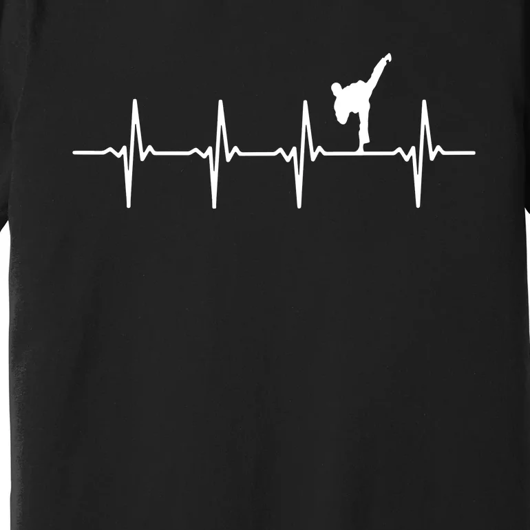 Karate Heartbeat For Martial Artists Premium T-Shirt