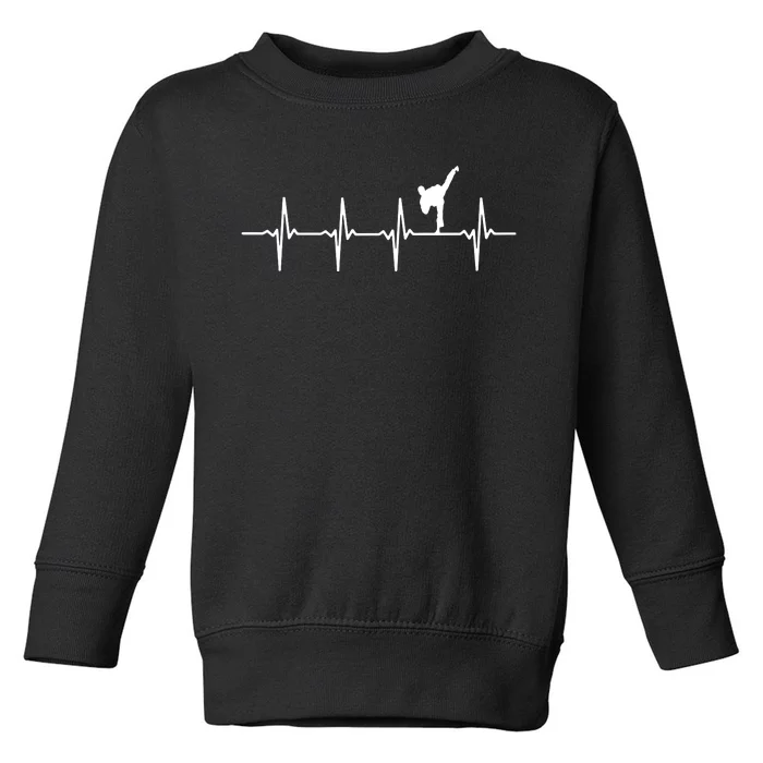 Karate Heartbeat For Martial Artists Toddler Sweatshirt