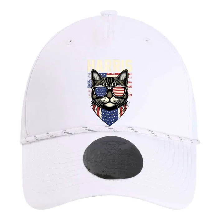 Kamala Harris For President 2024 Funny Cat Lady Graphic Performance The Dyno Cap