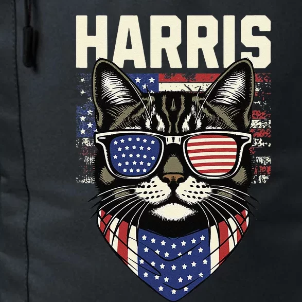 Kamala Harris For President 2024 Funny Cat Gift Daily Commute Backpack