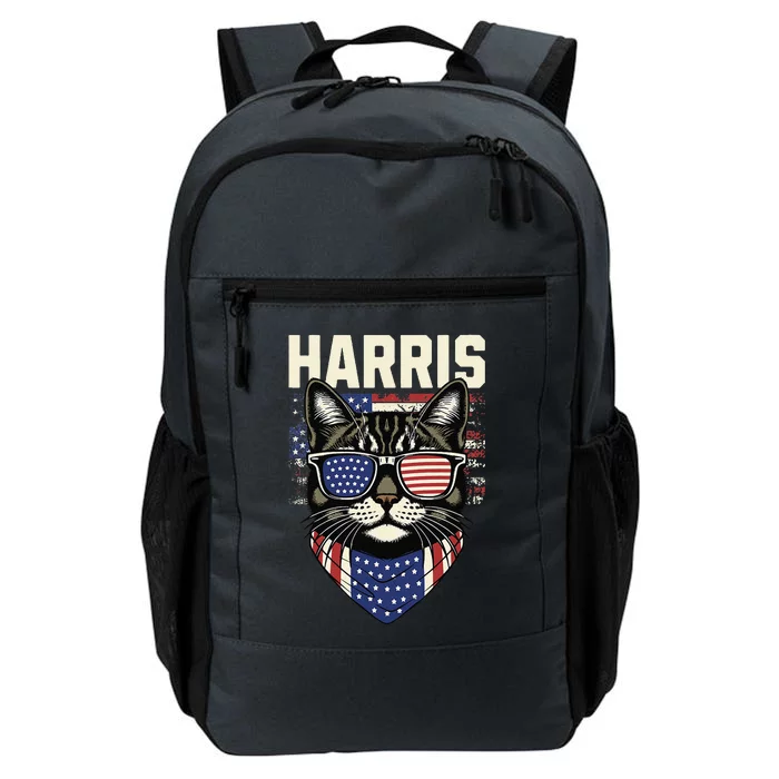 Kamala Harris For President 2024 Funny Cat Gift Daily Commute Backpack