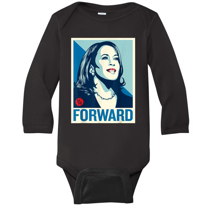 Kamala Harris Forward Baby Long Sleeve Bodysuit