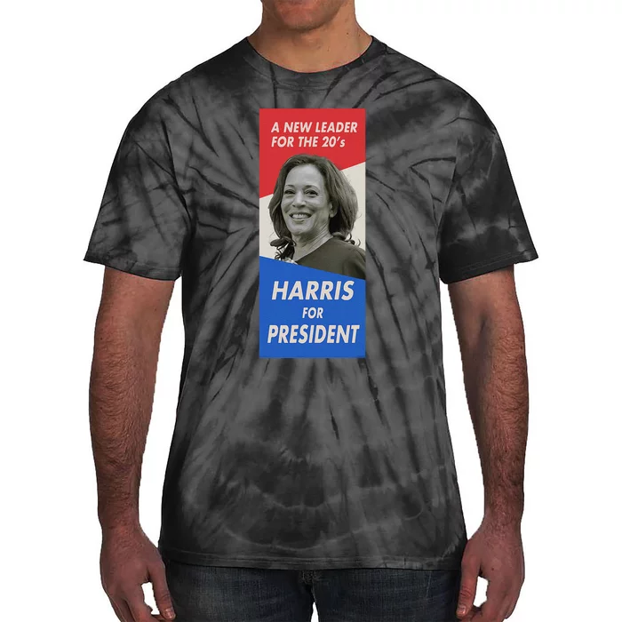 Kamala Harris For President 2024 Harris Retro Vintage Poster Tie-Dye T-Shirt