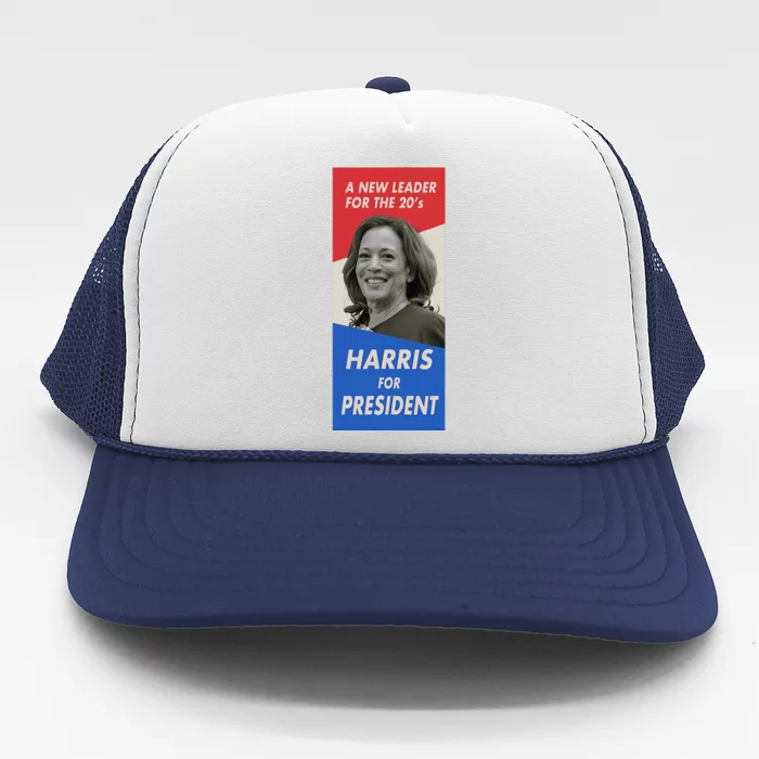 Kamala Harris For President 2024 Harris Retro Vintage Poster Trucker Hat