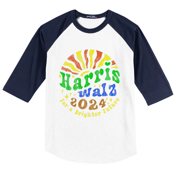 Kamala Harris For President Tim Waltz Harris Waltz 2024 Vote Baseball Sleeve Shirt