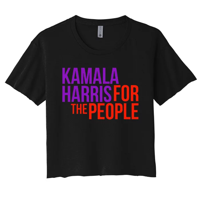 Kamala Harris For The People Kamala 2024 Women's Crop Top Tee