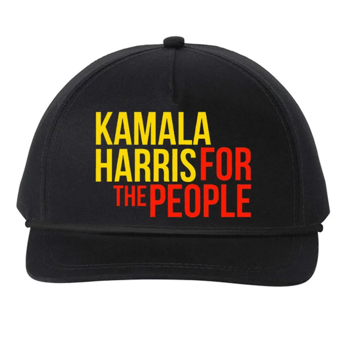 Kamala Harris For The People Kamala 2024 Snapback Five-Panel Rope Hat