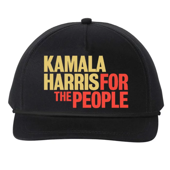 Kamala Harris For The People President 2024 Snapback Five-Panel Rope Hat