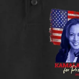 Kamala Harris For President 2024 Madam Vice President Dry Zone Grid Performance Polo